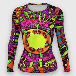 Женский рашгард Кислотные грибы оптические