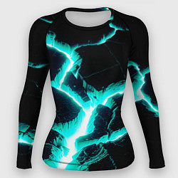 Женский рашгард Color light blue black