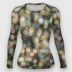 Рашгард женский Мерцающие ночные огни боке эффект, цвет: 3D-принт