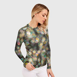 Рашгард женский Мерцающие ночные огни боке эффект, цвет: 3D-принт — фото 2