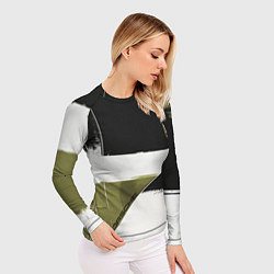 Рашгард женский Porsche эмблема, цвет: 3D-принт — фото 2