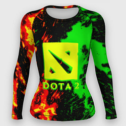 Рашгард женский Dota 2 кислотные краски, цвет: 3D-принт