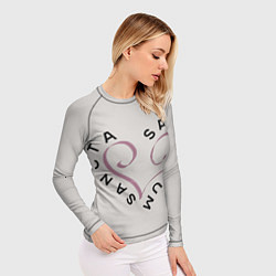 Рашгард женский Sancta sanctorum, цвет: 3D-принт — фото 2