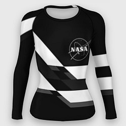 Рашгард женский Nasa геометрия полосы, цвет: 3D-принт