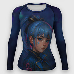 Рашгард женский Камисато Аяка киберпанк, цвет: 3D-принт