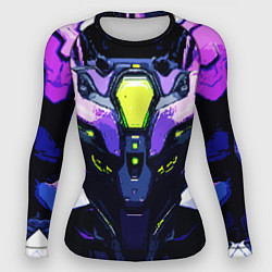 Женский рашгард Cyberpunk purple armor
