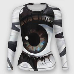 Рашгард женский Глаз и щупальца - психоделика, цвет: 3D-принт