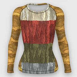 Женский рашгард Цветной узор абстрактная графика