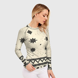 Рашгард женский Африканские примитивные узоры, цвет: 3D-принт — фото 2