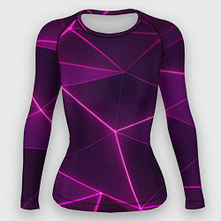 Женский рашгард Плиты с фиолетовыми гранями