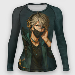 Рашгард женский Аль-Хайтам в маске, цвет: 3D-принт