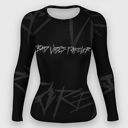 Рашгард женский Бэд вайбс тентасьон, цвет: 3D-принт