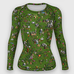 Рашгард женский Земли Сопряжения - Герои 3, цвет: 3D-принт