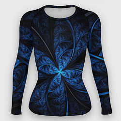 Рашгард женский Синий цветок, цвет: 3D-принт