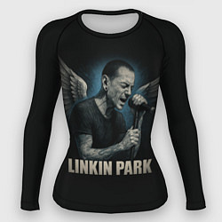 Рашгард женский Chester Bennington - Angel, цвет: 3D-принт