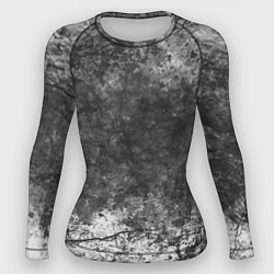 Женский рашгард Абстракция - grey and white wall with cracks