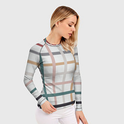 Рашгард женский Плетенка пастельная, цвет: 3D-принт — фото 2