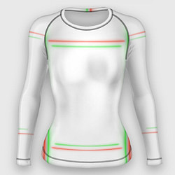 Рашгард женский Neon light green red, цвет: 3D-принт