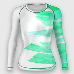 Женский рашгард Color white light blue strip