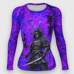 Женский рашгард Призрак самурай - неоновые краски