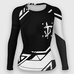 Рашгард женский Doom geometry black, цвет: 3D-принт