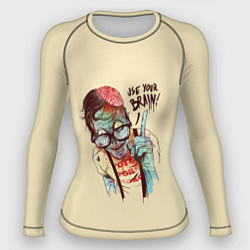 Рашгард женский Включи мозги, цвет: 3D-принт