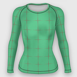 Рашгард женский Color green stripes, цвет: 3D-принт