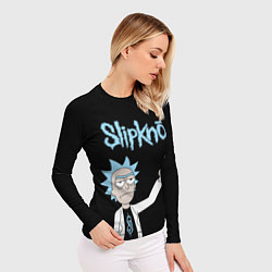 Рашгард женский Slipknot и Рик Санчес из Рик и Морти, цвет: 3D-принт — фото 2