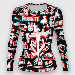 Рашгард женский Doom x fortnite glitch, цвет: 3D-принт