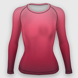 Женский рашгард Градиент гранатовый