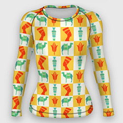 Рашгард женский Мотивы Египта, цвет: 3D-принт