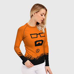 Рашгард женский Халф лайф - фримен, цвет: 3D-принт — фото 2