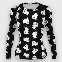 Рашгард женский Annoying dog pattern - Undertale, цвет: 3D-принт