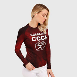 Рашгард женский Знак качества - сделано в СССР, цвет: 3D-принт — фото 2