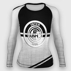 Рашгард женский Inter geometry black, цвет: 3D-принт