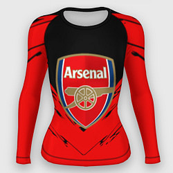 Рашгард женский Arsenal текстура краски, цвет: 3D-принт
