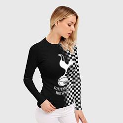 Рашгард женский Тоттенхэм клетка шахматная, цвет: 3D-принт — фото 2