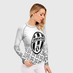 Рашгард женский Ювентус паттерн ниндзя, цвет: 3D-принт — фото 2
