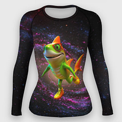 Рашгард женский Тралалеро тралала в космосе, цвет: 3D-принт