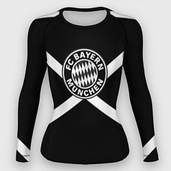 Рашгард женский Бавария Мюнхен полосы, цвет: 3D-принт