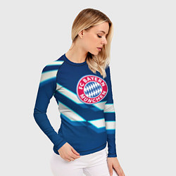 Рашгард женский Бавария Мюнхен геометрия, цвет: 3D-принт — фото 2
