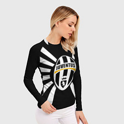 Рашгард женский Ювентус линии, цвет: 3D-принт — фото 2