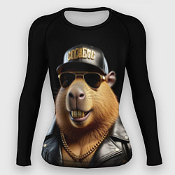 Женский рашгард Капибара в бейсболке