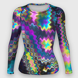 Рашгард женский Абстракция переливы, цвет: 3D-принт