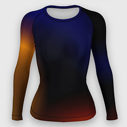 Женский рашгард Color black red blue