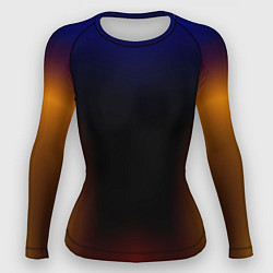 Женский рашгард Color black red blue