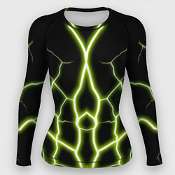 Женский рашгард Color green black