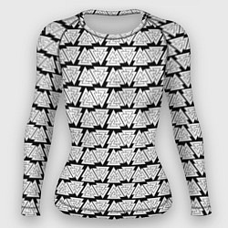 Женский рашгард Символы валькнут как защитная кольчуга