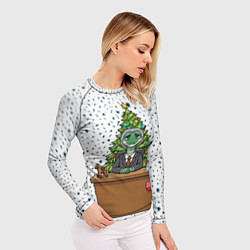 Рашгард женский Я устал я ухожу - новогодний мем 2026, цвет: 3D-принт — фото 2