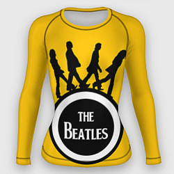 Рашгард женский The Beatles: Yellow Vinyl, цвет: 3D-принт